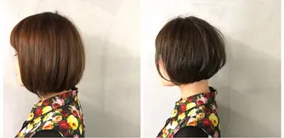 ショート カラー ボブ/ショート/ 白髪染め/メンズ葛西のヘアスタイル