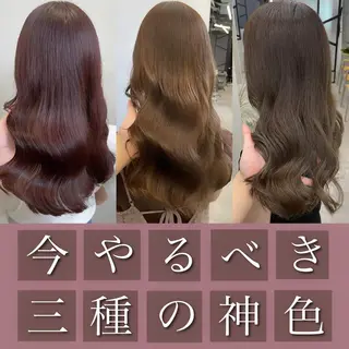 ロング カラー ブリーチなし Wカラー🩷星野翔太のヘアスタイル