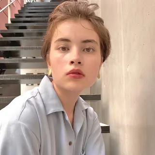 ショート カラー パーマ ヘアアレンジ the sector 【 ザ セクター 】所属・【ダメージレス施術】 【透明感】北村 拓也のヘアスタイル