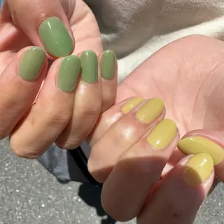 ロング カラー ヘアアレンジ キッズ ネイル マツエク・マツパ アイブロウ 福田 加奈のネイルデザイン