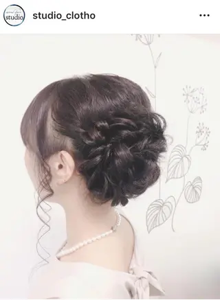 ヘアアレンジ 京都.祇園セットサロン:スタジオ ヒロ【Studio hiro】所属・ヒロ(hiro) •スタジオヒロのヘアスタイル
