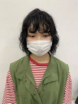 ミディアム カラー パーマ レイヤーカット/艶髪 ✨💭KIRARIのヘアスタイル