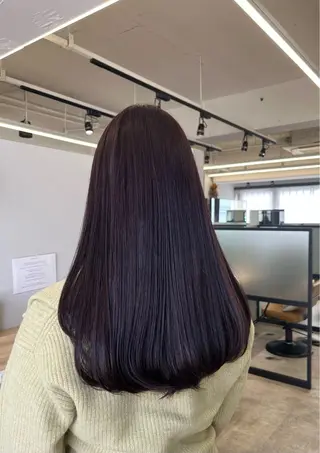 ロング カラー MIREI /韓国風 /大阪美容室のヘアスタイル