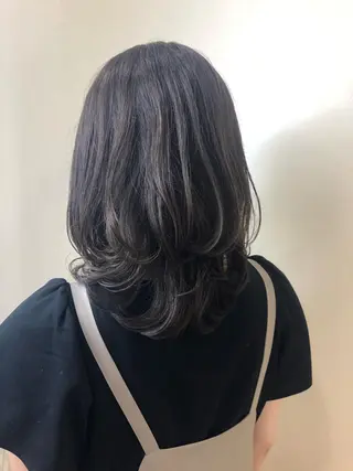 ミディアム カラー 長瀬 燎哉のヘアスタイル
