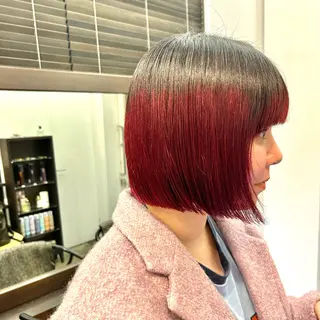 ショート カラー écouter所属・ショート/ウルフ ハイトーン/カイセイのヘアスタイル