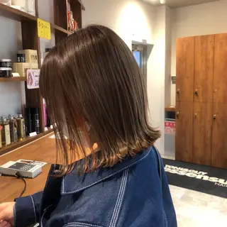 ミディアム カラー レイヤー,ボブ / 彩未のヘアスタイル