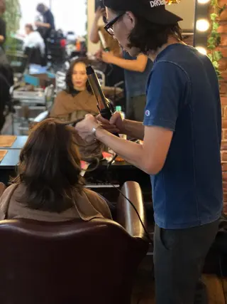 ミディアム カラー パーマ ヘアアレンジ メンズ キッズ ネイル マツエク・マツパ premier modelsのヘアスタイル