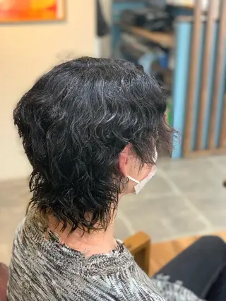 ショート CECIL hair なんば店所属・メンズパーマ 艶髪☆店長☆有馬のヘアスタイル