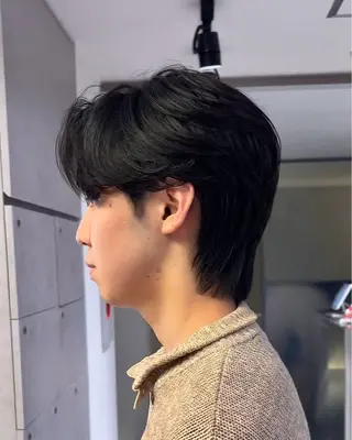 パーマ メンズ Qin shaire salon 原宿verno店所属・【センターパート】 ETO／江藤翼の眉毛・アイブロウイメージ