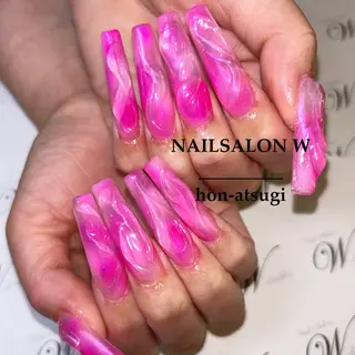 ロング ネイルサロン ダブルのネイルデザイン