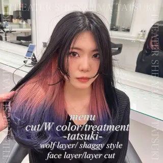 ロング 🫧ハイトーン特化 🐺矢島タツキ🐺のヘアスタイル