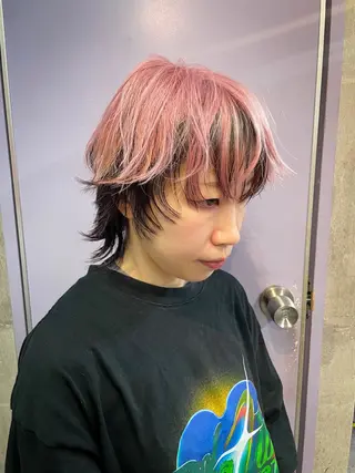 ショート カラー ハイトーン/ブリーチ /ウルフ⛓️MAKIのヘアスタイル