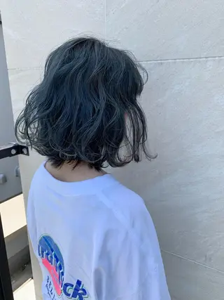 ミディアム カラー カラー特化サロン大阪 ルービック江坂/新城のヘアスタイル