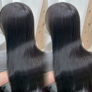 ロング カラー 韓国ヘア/髪質改善/ レイヤー/ブラウンのヘアスタイル