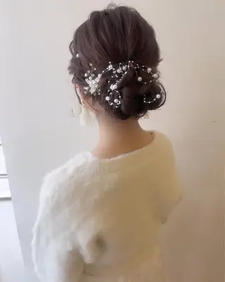 セミロング ヘアアレンジ ⭐️ アユミ⭐️のヘアスタイル