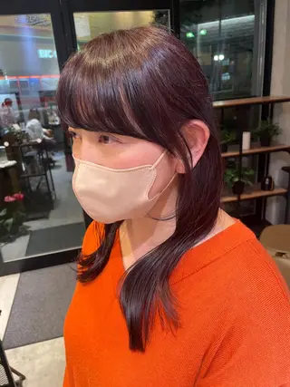 セミロング カラー yuuri🎀/大宮 /韓国ヘア/レイヤーのヘアスタイル