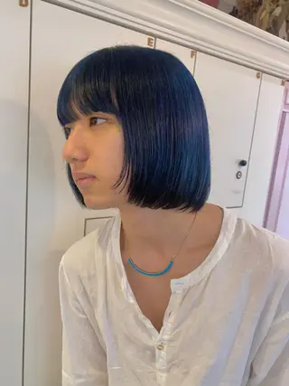 ショート カラー メンズ 梅田ハイトーン チダ ヒナノのヘアスタイル