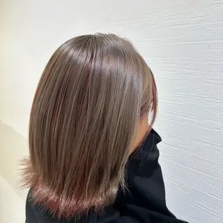 ミディアム カラー はるか/ブリーチカラ ー/ヘアアレンジ🤍のヘアスタイル