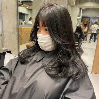 ロング 🫧ハイライトカラー 🫧 𝓜𝓘𝓤のヘアスタイル