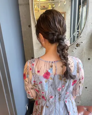 ヘアアレンジ GO TODAY SHAiRE SALON表参道Polaris店所属・暖色カラー/ピンク カラー/HARUKAのヘアスタイル