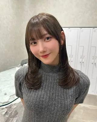 ミディアム SALOWIN原宿AROA店所属・顔まわり神カット✂︎ 齋藤雄大【表参道】のヘアスタイル