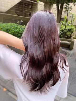 ミディアム カラー ミヤザキ タクトのヘアスタイル