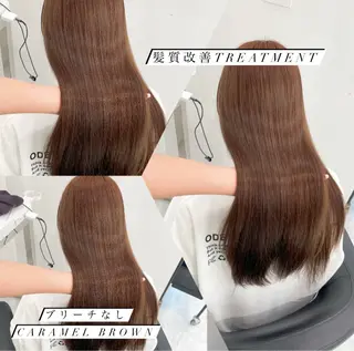 セミロング カラー ヘアアレンジ Ella所属・nana【艶髪】/ レイヤー/縮毛矯正のヘアスタイル