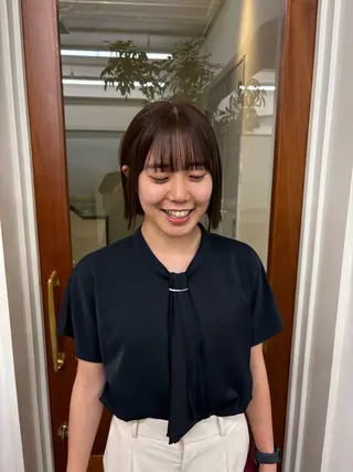 ショート レイヤー/顔周り/ 透明感/ののか💞のヘアスタイル