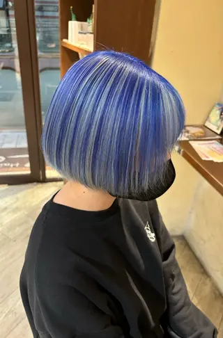 ミディアム カラー Lee上新庄店所属・上新庄Lee千馬 優のヘアスタイル