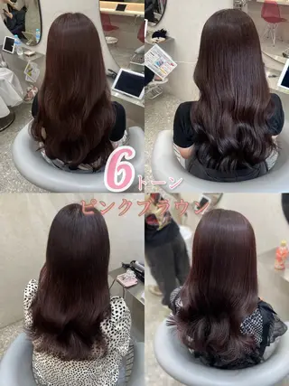 ロング カラー 新宿/韓国ヘア 中明度カラー/かやのヘアスタイル