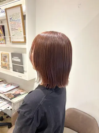 ミディアム カラー 新宿 新井彩斗のヘアスタイル