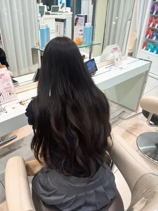 ロング 曲がる縮毛/カルマパ ーマ/池袋/横村大全のヘアスタイル