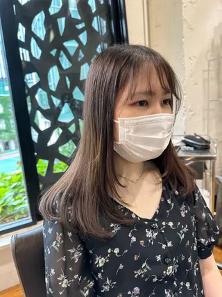 ロング カラー ボブ ショート 髪質改善  相澤晃希のヘアスタイル