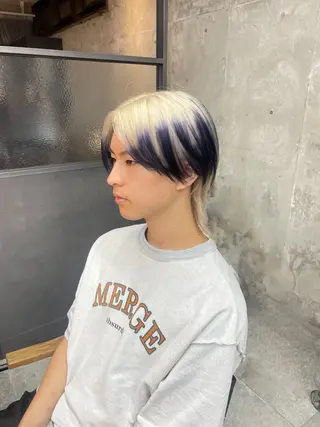 ショート 鈴木瑛里／ブロンド ベージュ／男女のヘアスタイル