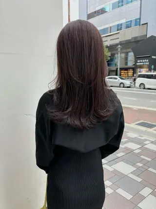 セミロング カラー COQOO ORGANIC所属・河野 凛依のヘアスタイル