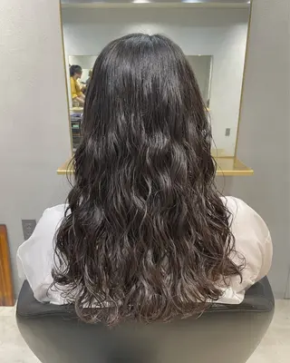 ロング パーマ 【arc】Ruri コテ巻き風パーマのヘアスタイル