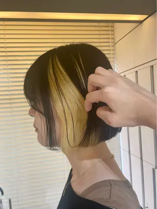 ミディアム カラー 韓国/透明感カラー さなのヘアスタイル