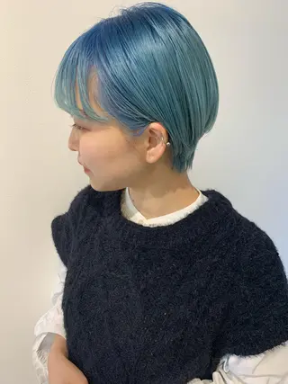 ショート カラー ANY／SUE 千葉パーマのヘアスタイル