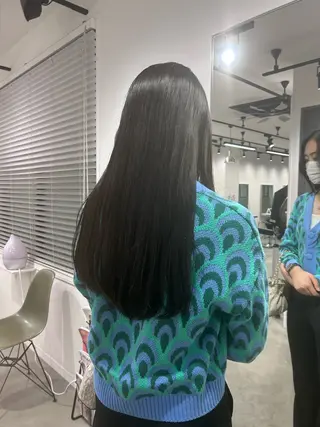 ロング 艶カラー/レイヤー /メンズ/マツエクのヘアスタイル