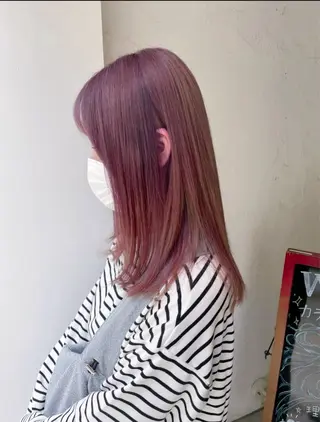 セミロング ☆ハイトーン口コミ◎ WiLL/京橋のヘアスタイル