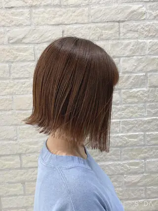 ミディアム 🪞髪質改善カラー× レイヤー河村真聖🪞のヘアスタイル