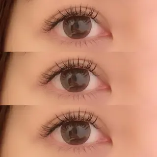 マツエク・マツパ 肌に馴染むハイトーン /ミルクティーカラーのヘアスタイル