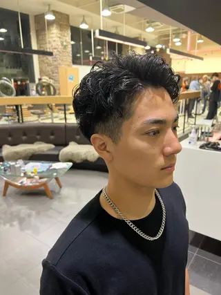 ショート パーマ メンズ メンズカット/柏/韓 国/メンズパーマ航太のヘアスタイル