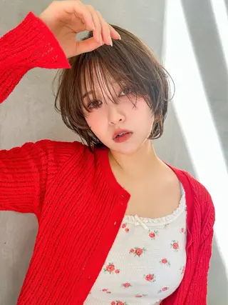 ショート カラー 遠藤大雅 ショート /ボブ/美髪矯正🌈のヘアスタイル