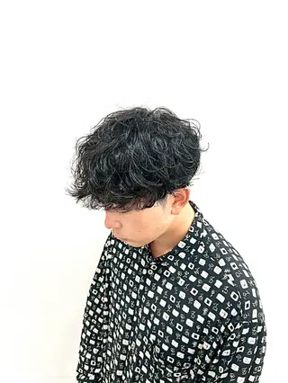 ショート パーマ メンズ 女子ウケ/垢抜け パーマ/Rena🎀のヘアスタイル