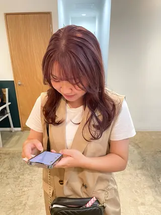 ミディアム カラー 【sim】 mizuのヘアスタイル