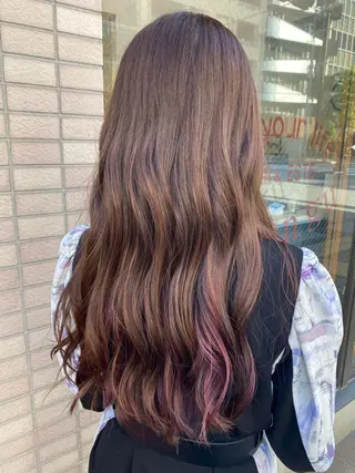 ロング カラー ️🫧押上️🫧はな 🫧うる艶パーマのヘアスタイル