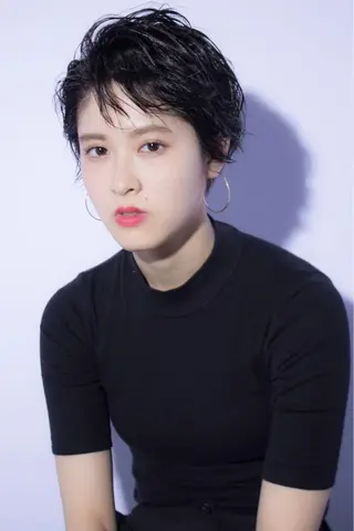 ショート カラー パーマ 永田 崇のヘアスタイル