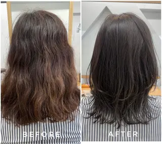 セミロング 藤本 静香のヘアスタイル