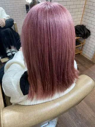 セミロング カラー 髪質改善カラー💛 菜のはのヘアスタイル